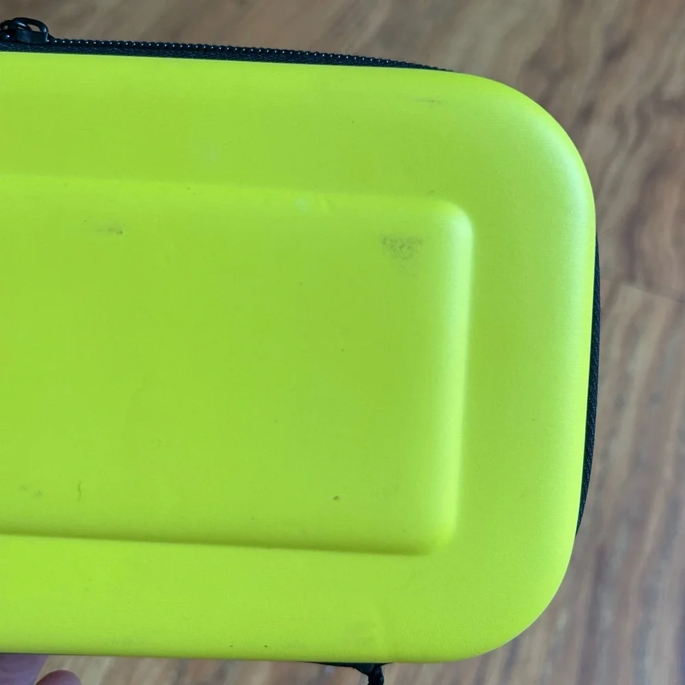 Nintendo Switch Lite Carrying Case Yellow Hard Shell Portable Travel 10 Game